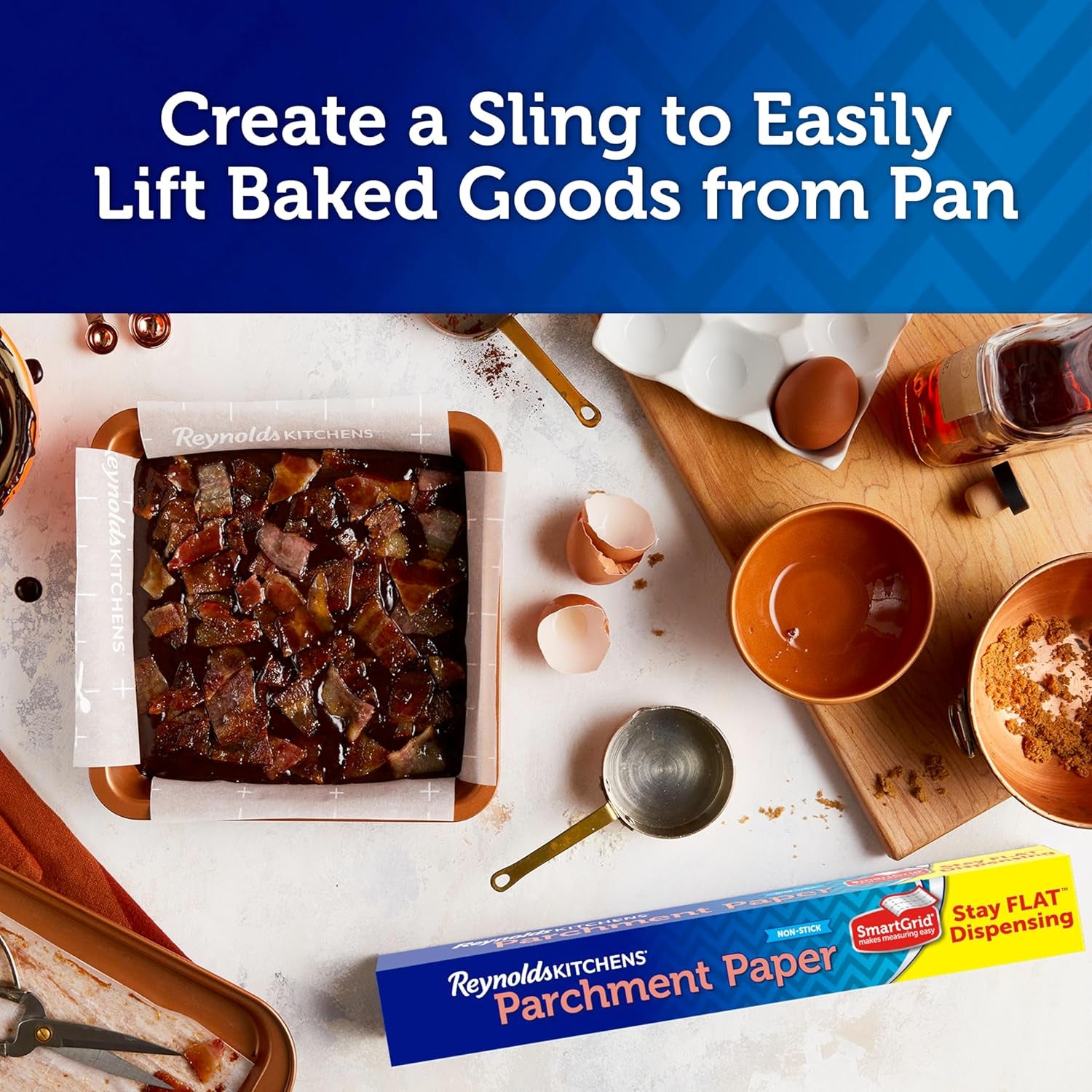 Kitchens Stay Flat Parchment Paper with Smartgrid, 45 Square Feet