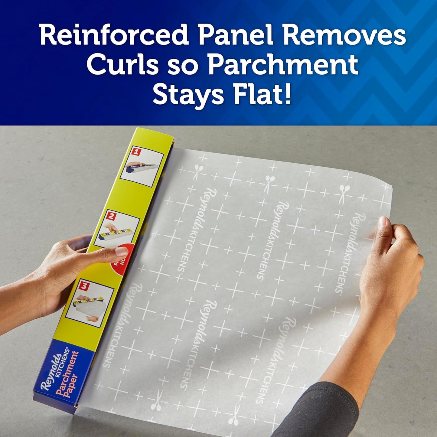 Kitchens Stay Flat Parchment Paper with Smartgrid, 45 Square Feet