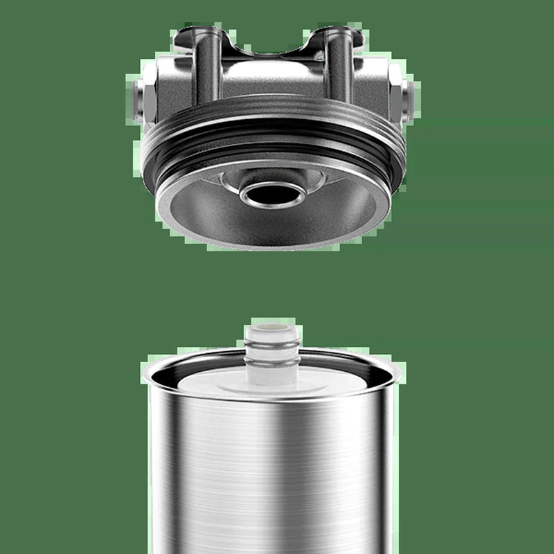 Stainless Steel Undersink Water Filtration System with Dedicated Faucet