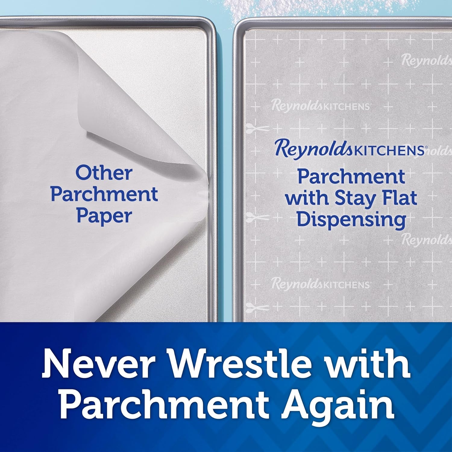 Kitchens Stay Flat Parchment Paper with Smartgrid, 45 Square Feet